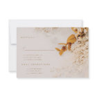 Carte RSVP Boho Fall Flowers