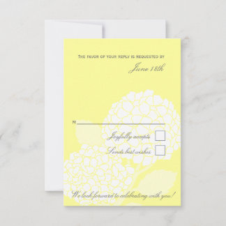 Carte RSVP Bold Hydrangea