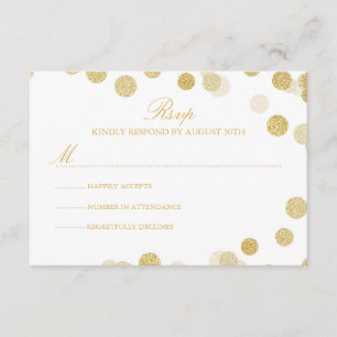 Carte RSVP Chalkboard Gold Parties scintillant