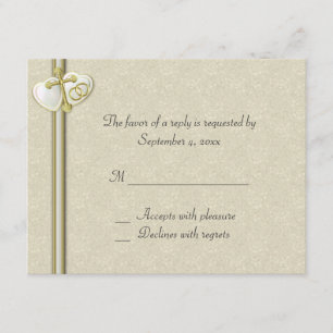 Carte RSVP Christian Wedding