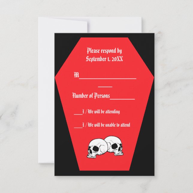 Carte RSVP Coffin Ebony III (Ruby) - LND (Devant)