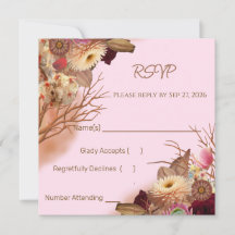 RSVP de mariage bohème de conte de fées enchanté a