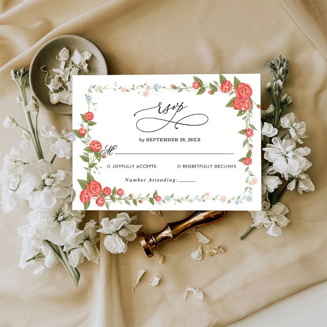 Carte RSVP de mariage budgétaire (Créateur téléchargé)