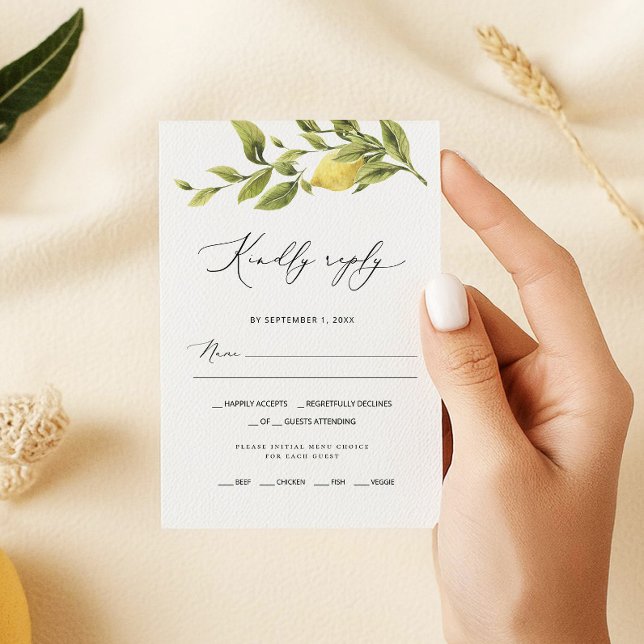 Carte RSVP de mariage de la côte amalfitaine Sorre (Créateur téléchargé)