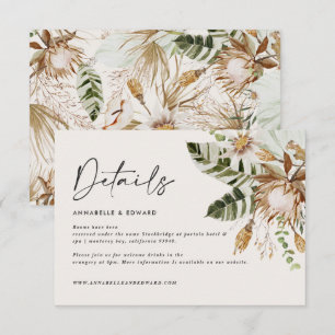 Carte RSVP de mariage moderne et élégant