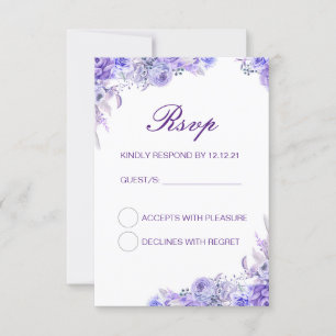 Carte RSVP de mariage modifiable, carte RSVP perso