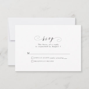 Carte RSVP de mariage officielle