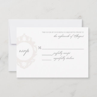 Carte RSVP de mariage personnalisable