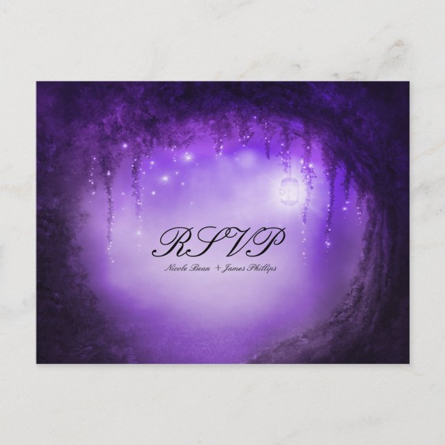 Carte RSVP de mariage pour Imaginaire forestier vi (Devant)
