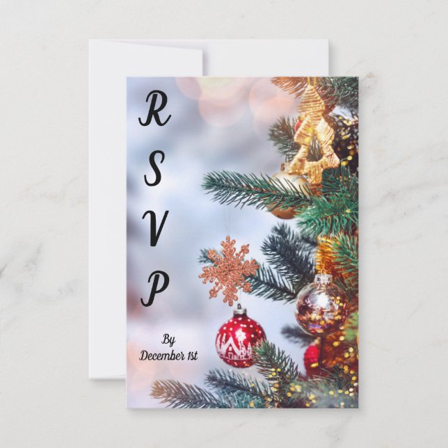 Carte RSVP de Noël Witty (Devant)