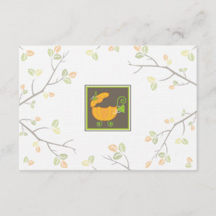 Carte RSVP de transport de bébé citrouille