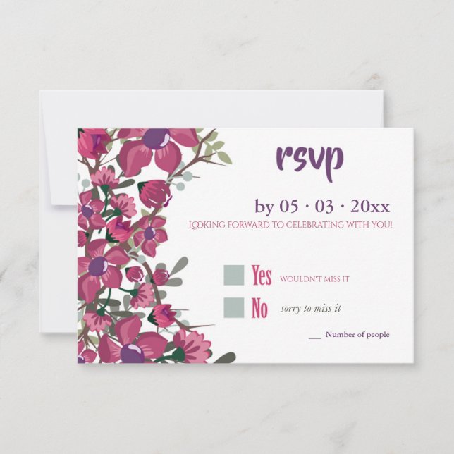 Carte RSVP Dogwood (Devant)