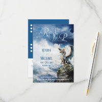 Carte RSVP Dragon Celtique Imaginaire