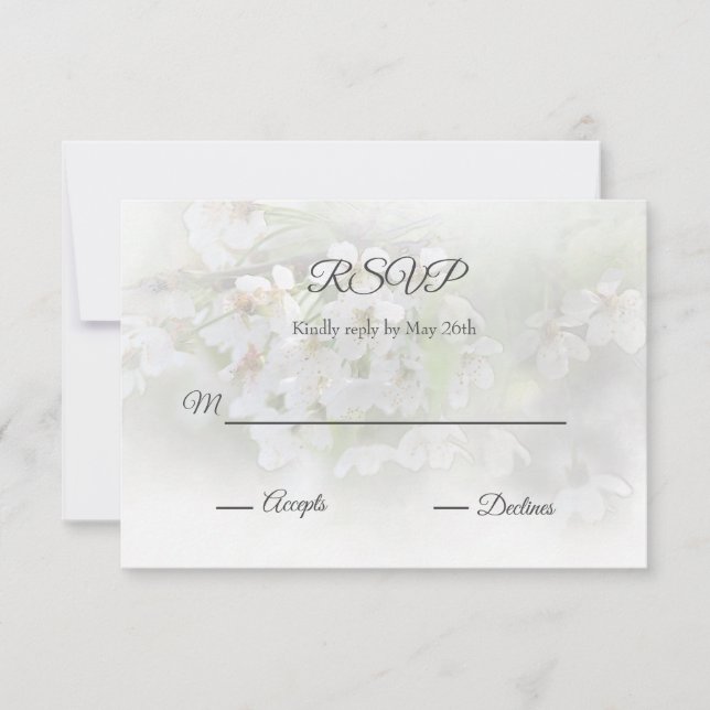 Carte RSVP Dreamen Blossoms (Devant)