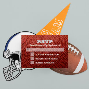 Carte RSVP en Argent Barre Mitzvah