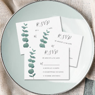 Carte RSVP Eucalyptus minimum du budget
