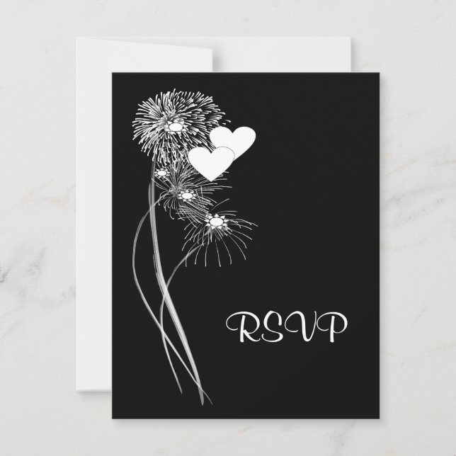 Carte RSVP Fireworks (Devant)