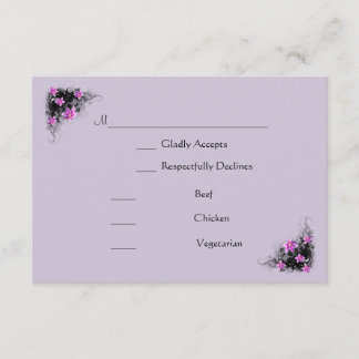 Carte Rsvp Fleur Clematis