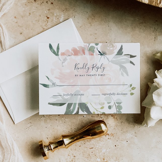 Carte RSVP Florale de mi-été (Créateur téléchargé)