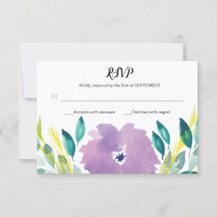 Carte RSVP Flower Blossom