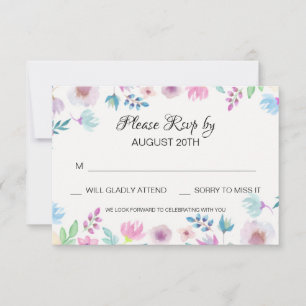 Carte RSVP Flower Breeze