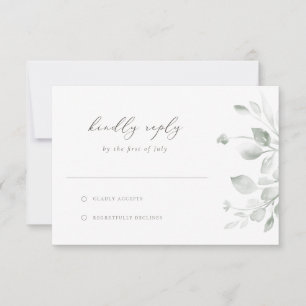 Carte RSVP Foliage Dreamy