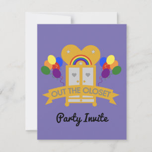 Carte RSVP Gay Party