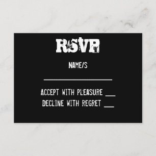 Carte RSVP Graffiti Urbain