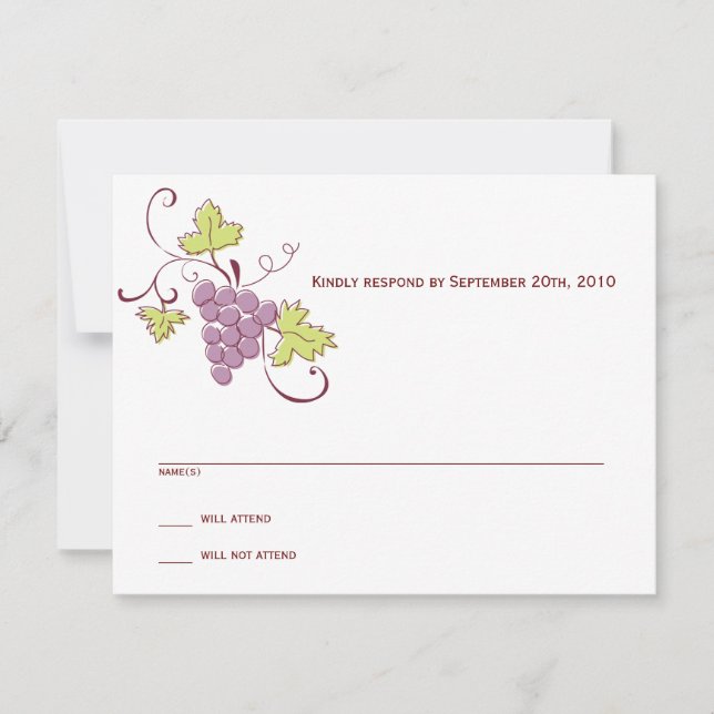 Carte RSVP graphique (Devant)
