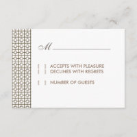 Carte RSVP Hollywood vintage