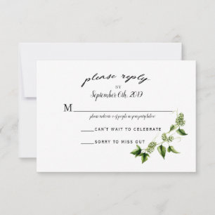 Carte RSVP Hopvine Faire-part de mariage