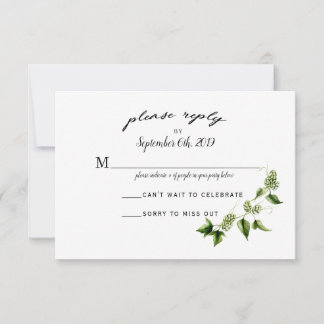 Carte RSVP Hopvine Faire-part de mariage