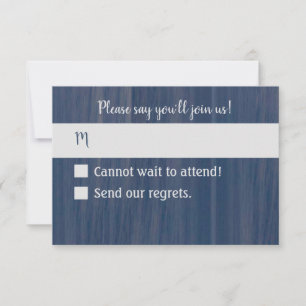 Carte RSVP II océan simple