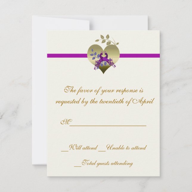 Carte RSVP Inséparable (Devant)