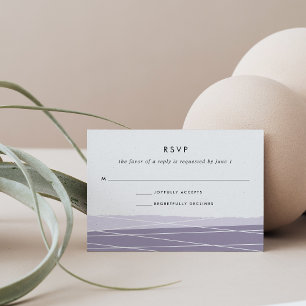 Carte RSVP Linee Amethyst