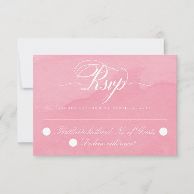 Carte RSVP Marine Blush Gold Floral Dahlia Wedding (Devant)
