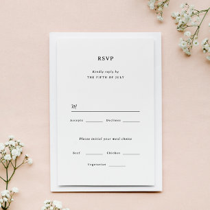 Carte RSVP Marseille Wedding