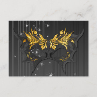 Carte RSVP Masquerade Ball Wedding