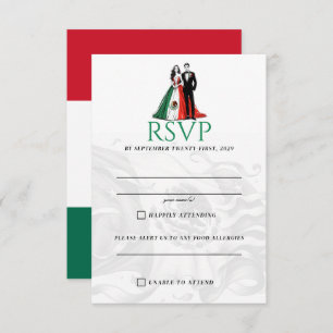Carte RSVP Mexique Couple