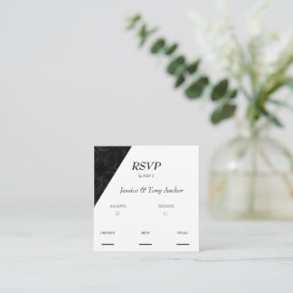 CARTE RSVP MODERNE DE MARIAGE