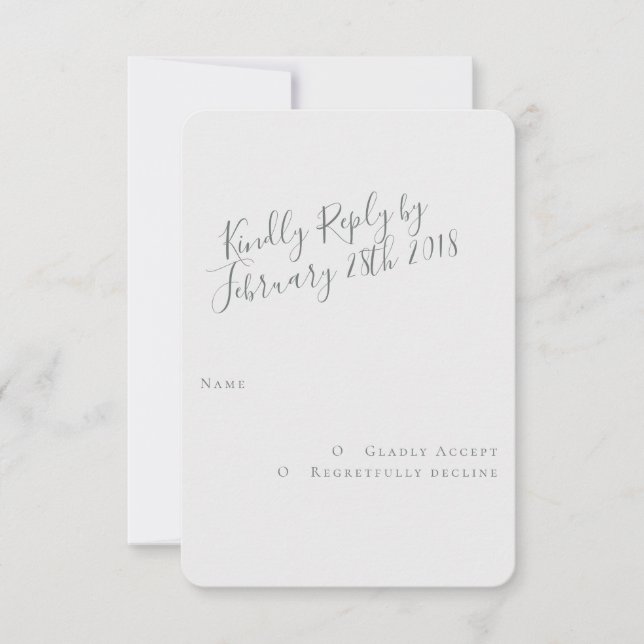 Carte RSVP moderne Free Spirit (Devant)