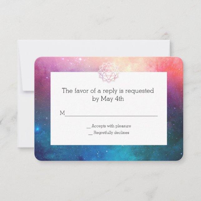 Carte Rsvp Nebula et Chakra (Devant)