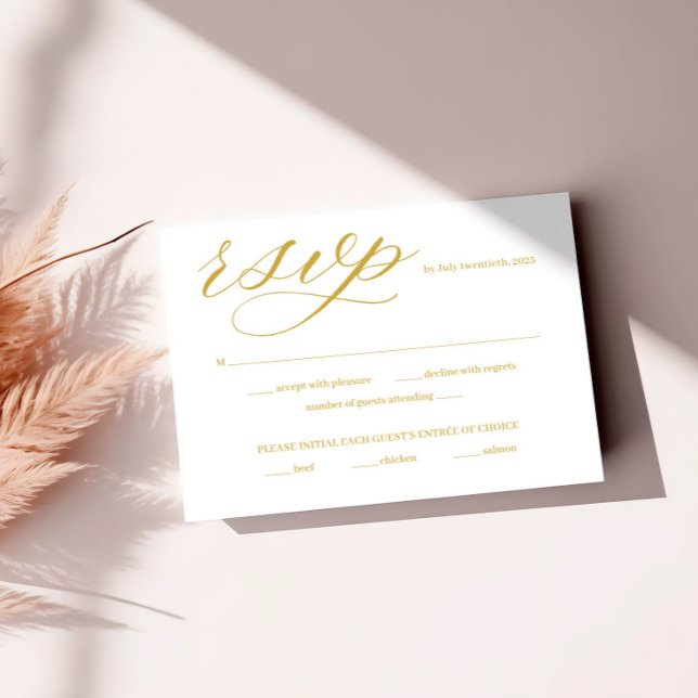 Carte RSVP noir et blanc avec enveloppe (Créateur téléchargé)