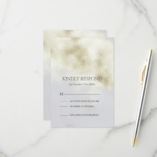 Carte RSVP Optique Blanc