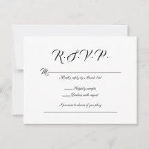 Carte RSVP | Orchidée Bleue