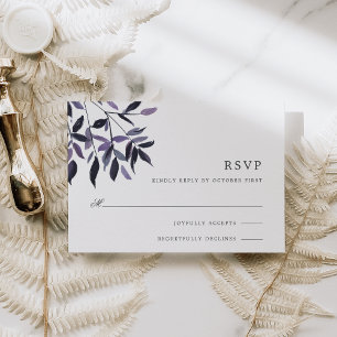 Carte RSVP Plum Harvest
