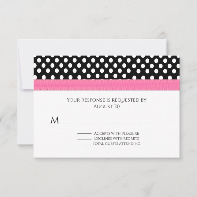 Carte RSVP pois Whimsical Wedimsical Wedding (Devant)