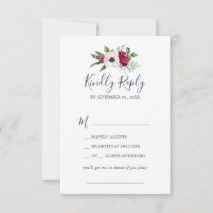 Carte RSVP pour demande de chanson de Breeze tropi