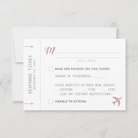 Carte RSVP Réponse du ticket du plan de passe d'em