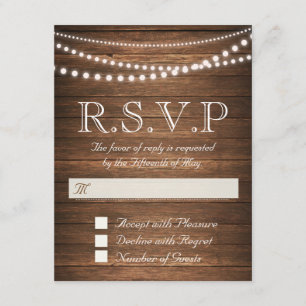 Carte RSVP RSVP 4,25 pouces x 5,5 pouces